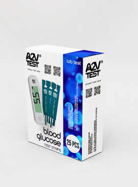 A2V TEST GLUCOMETER + 25 test strips