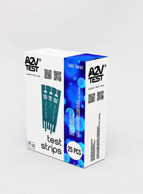 25 test strips for A2V TEST GLUCOMETER