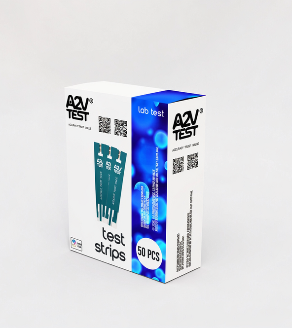 50 test strips for A2V TEST GLUCOMETER