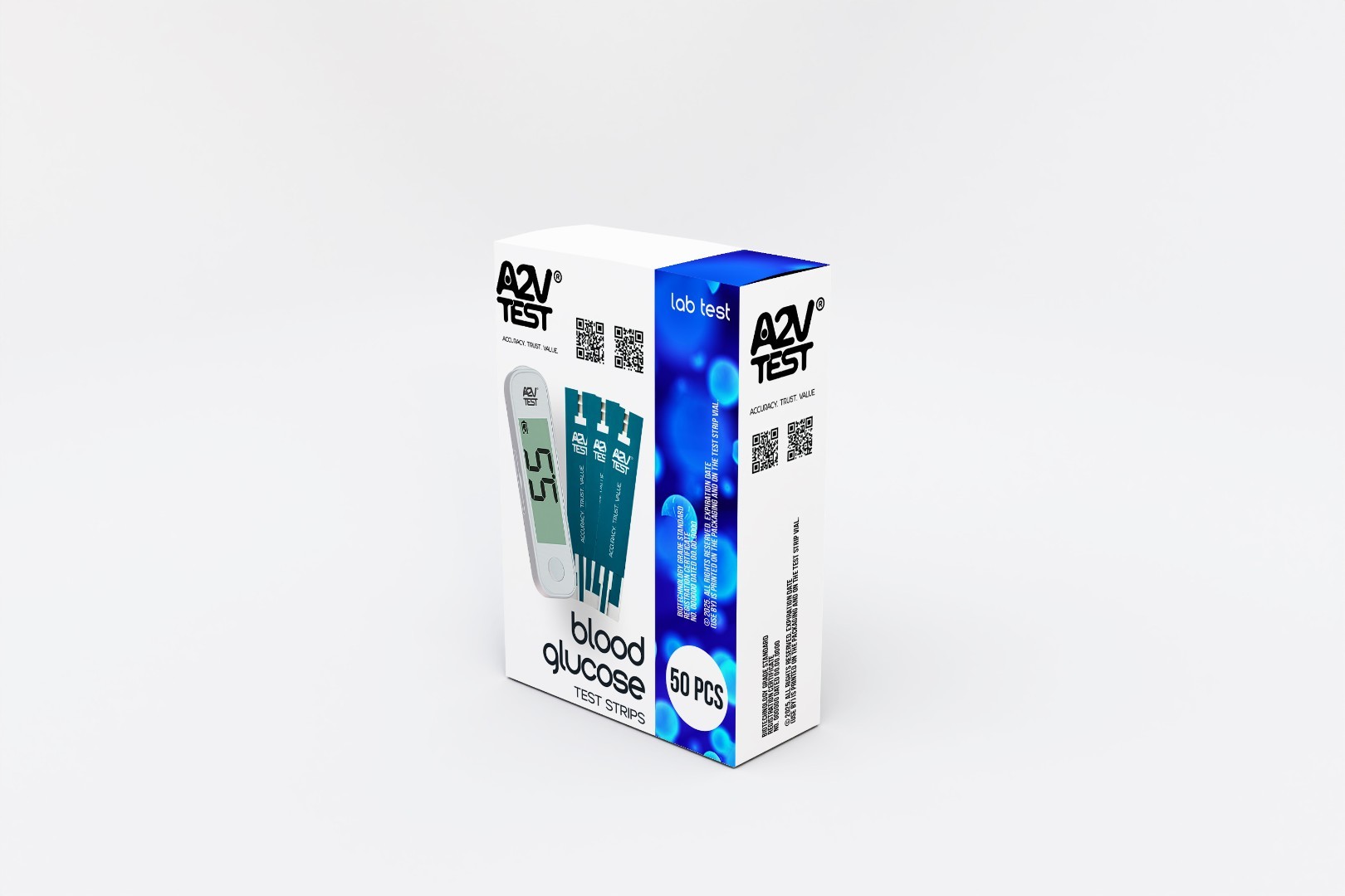 A2V TEST ГЛЮКОМЕТРІ + 50 сынақ жолағы